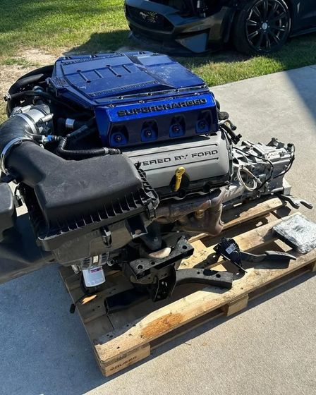 Ford Coyote Gen2 5.0L Supercharged V8 Engine Paired with TR-6060 6spd Manual Transmission For Sale | Ford | Leeds | 1