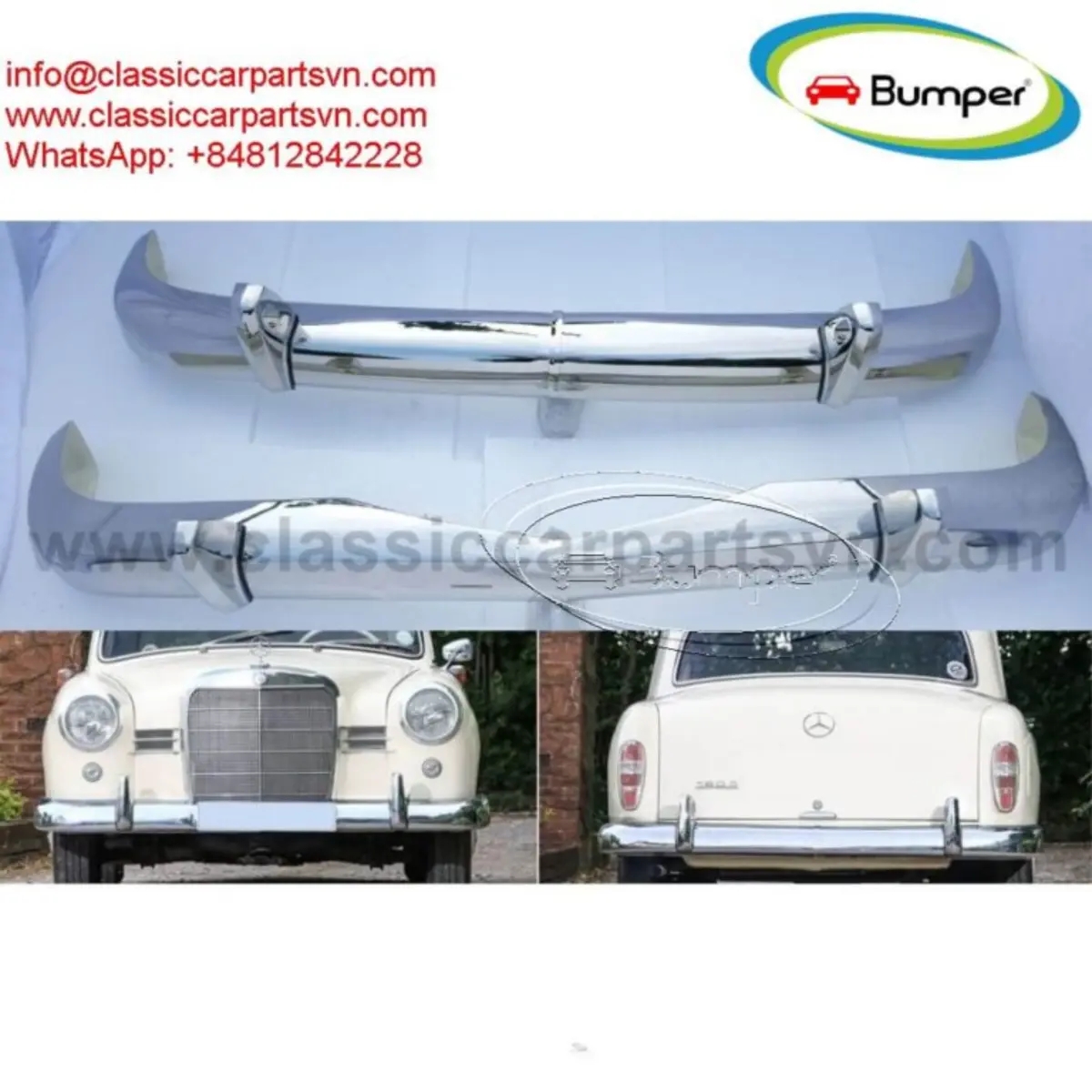 Mercedes Ponton 4-cylinder W120 W121 1959bumpers | Mercedes-Benz | Catania | Ad gallery (SEO) | 1