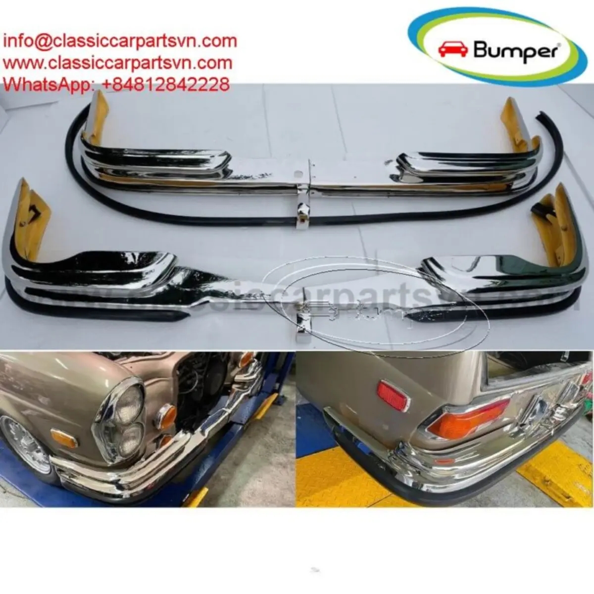 Mercedes W111 W112 280SE Coupe Cabriolet bumpers | Other vehicles | Jonkoping | Ad gallery (SEO) | 1