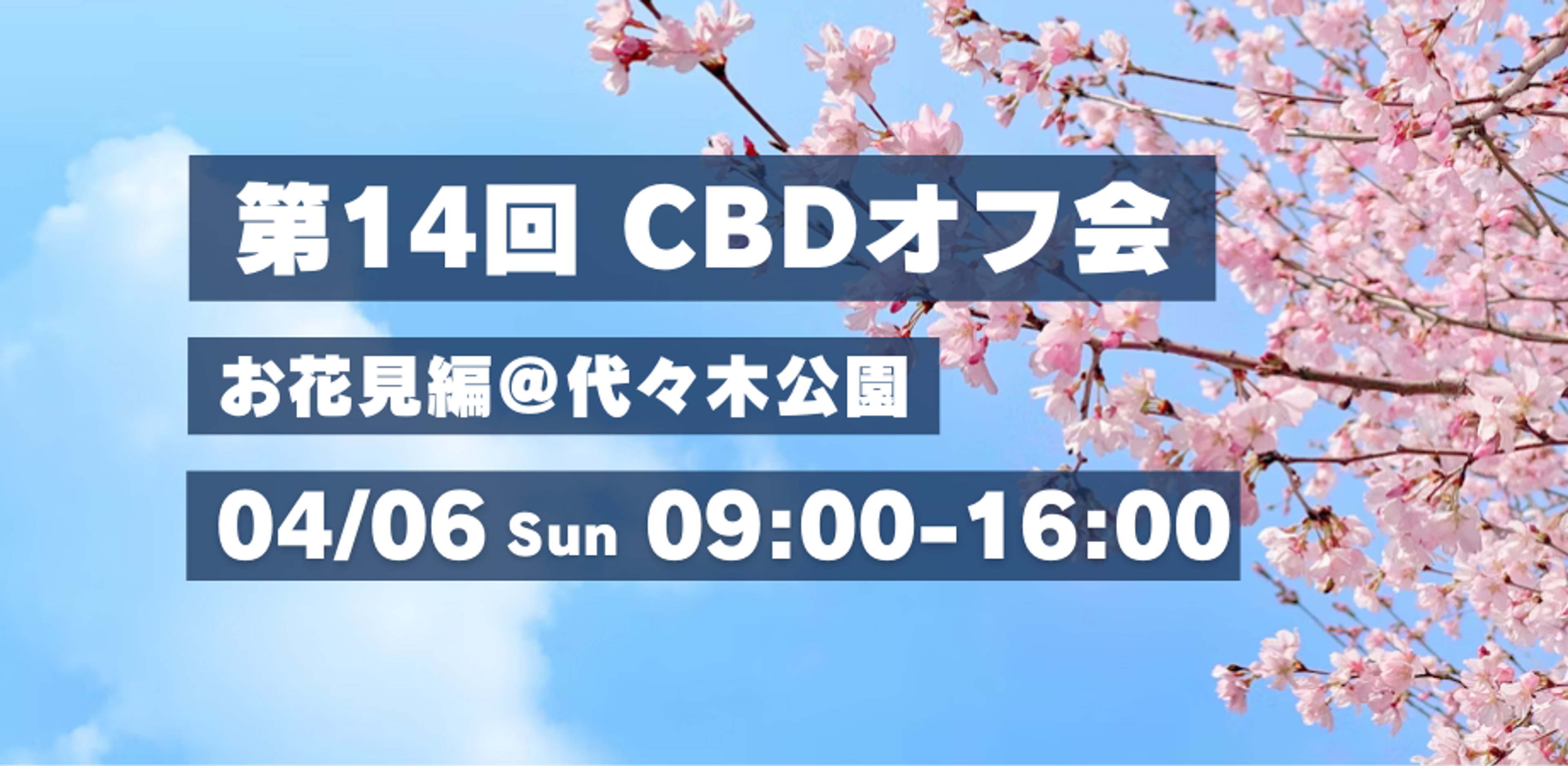第14回 CBDオフ会 〜 お花見@代々木公園 〜