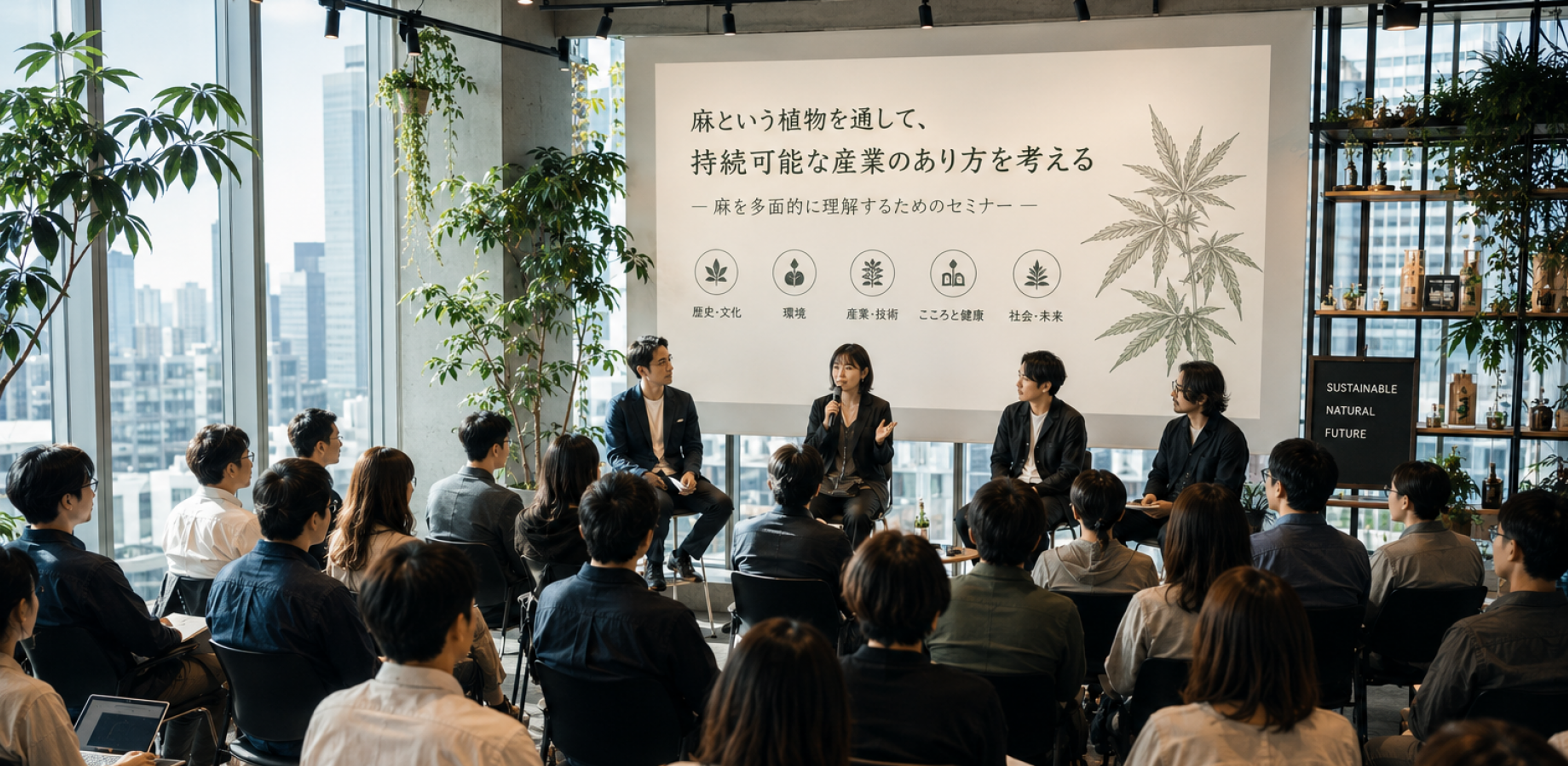 麻のプロフェッショナルに学ぶ「ヘンプを通して持続可能な産業のあり方を考える」オンラインセミナー 全5日間