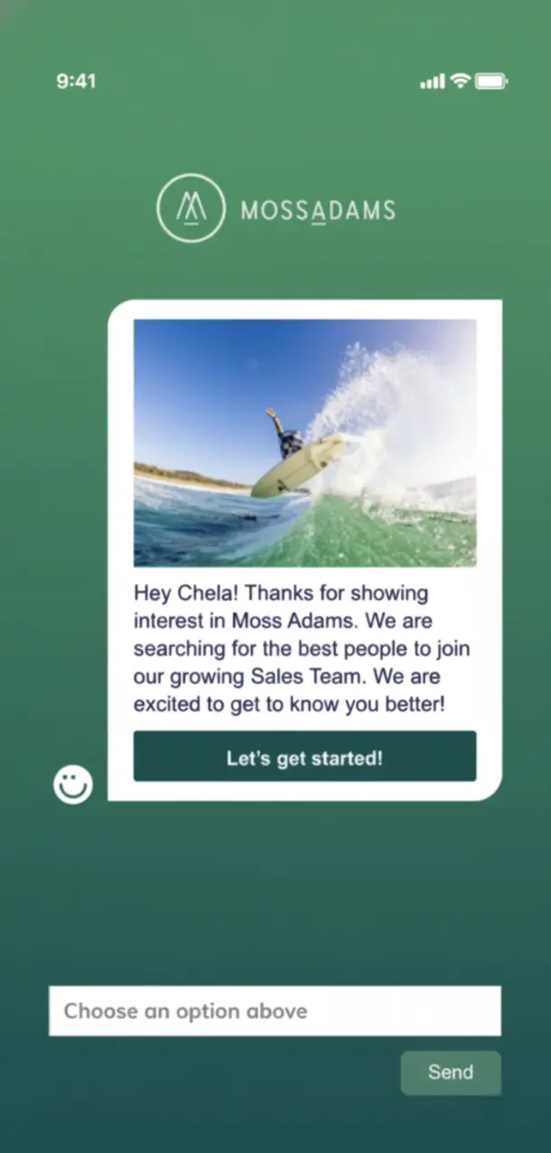Humanly AI chat on a phone screen