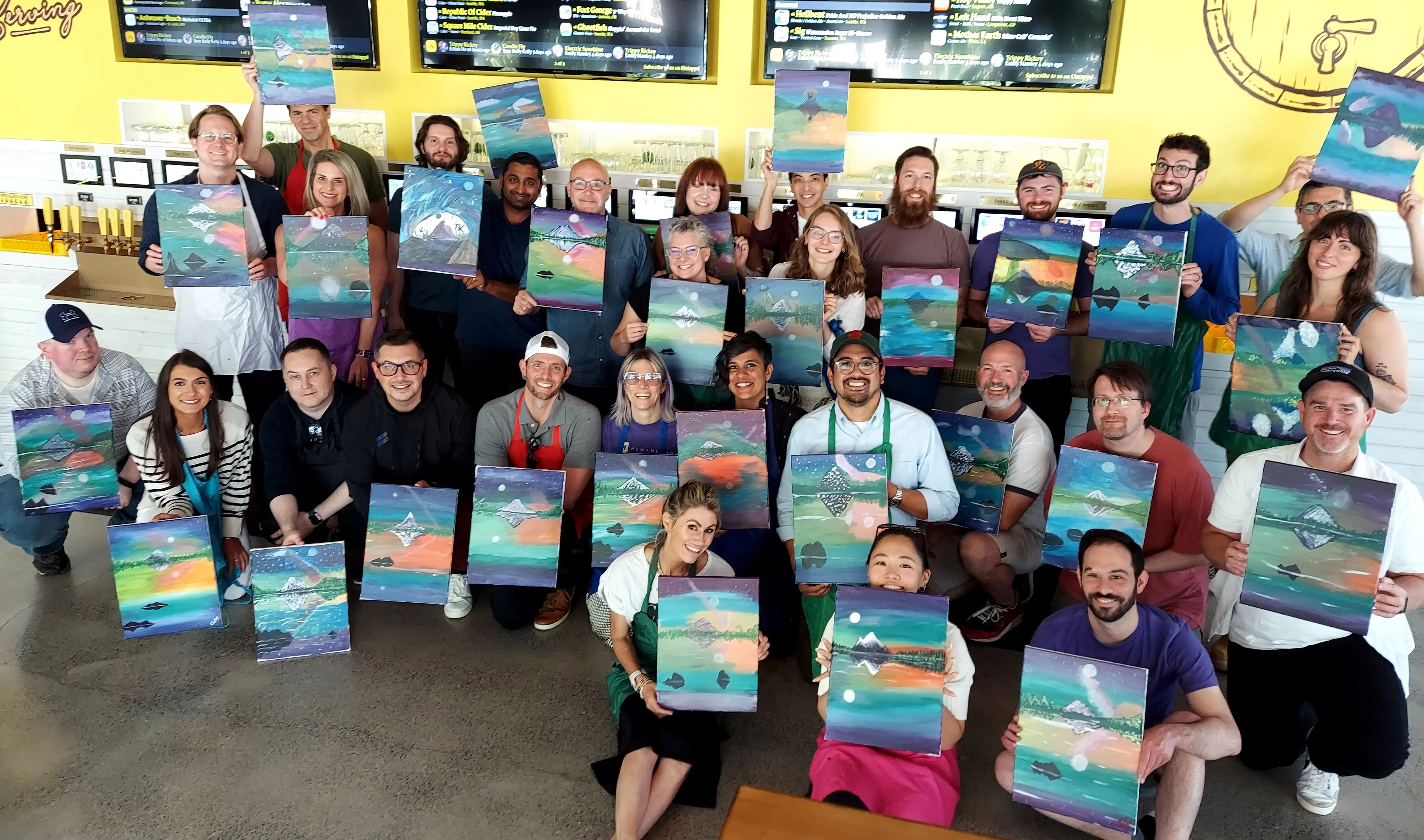 Humanly team after a team building activity