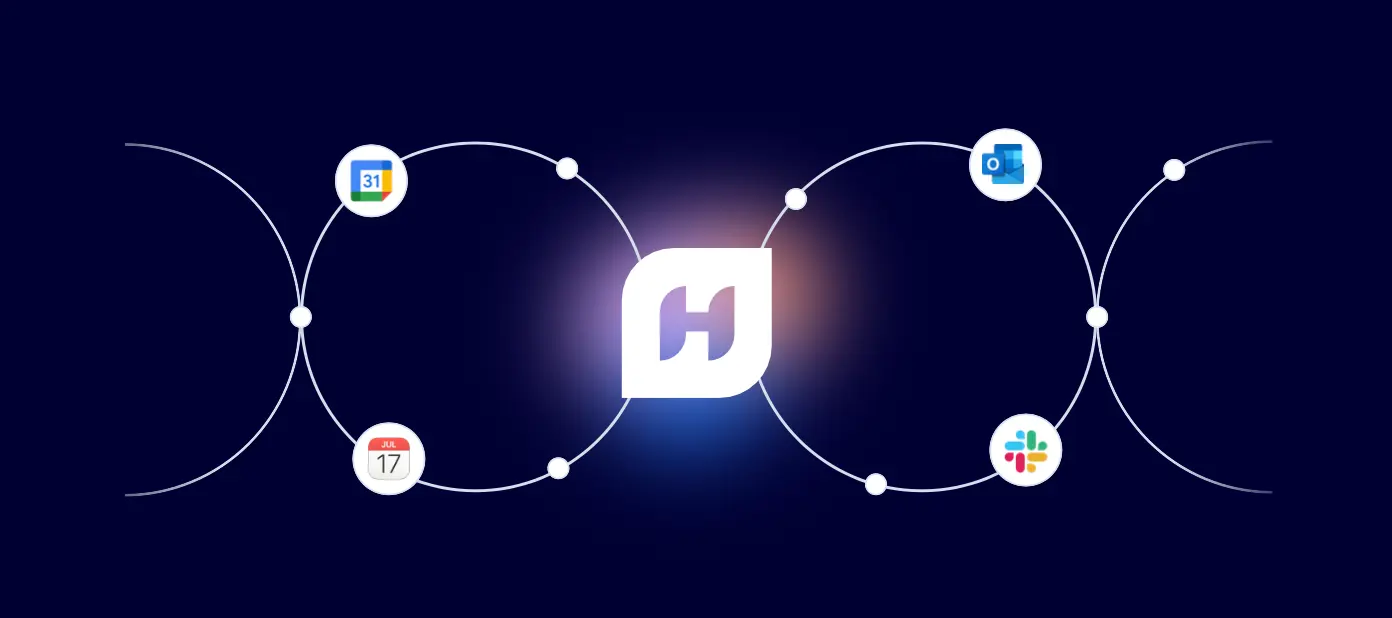 An illustration with Humanly connected with calendars