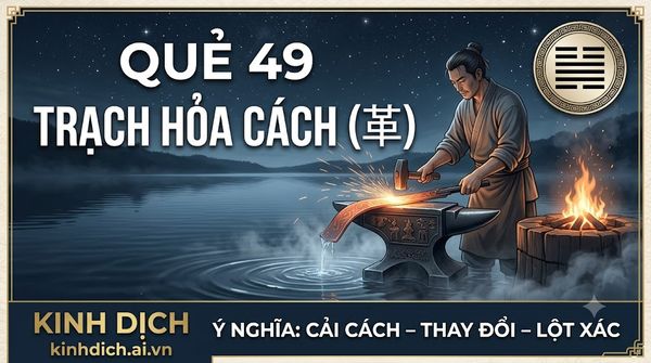 Quẻ Trạch Hỏa Cách (49)