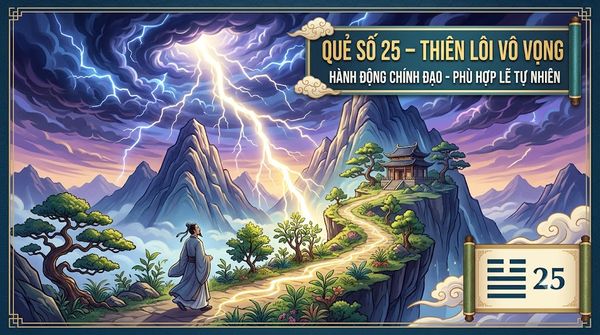 Quẻ Thiên Lôi Vô Vọng (25)
