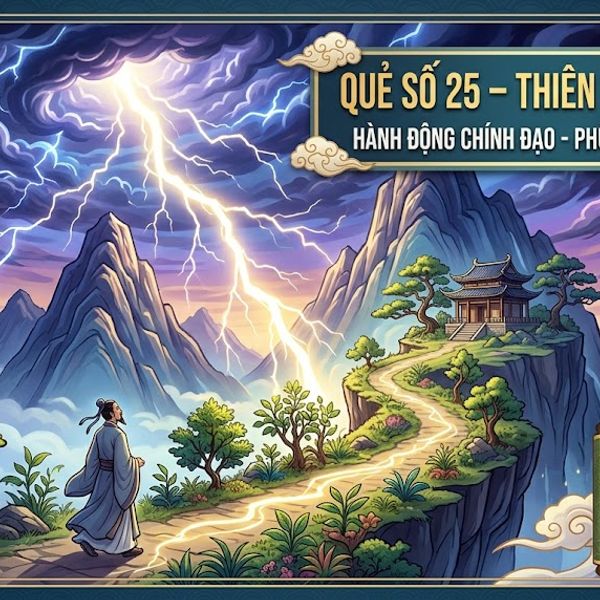 Quẻ Thiên Lôi Vô Vọng (25)