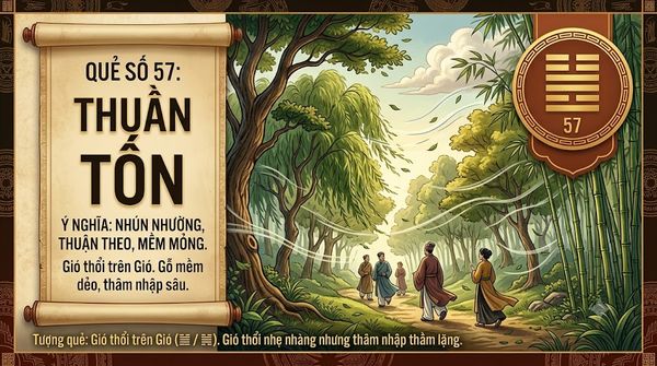 Quẻ Thuần Tốn (57)