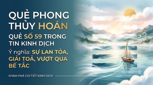 Quẻ Phong Thủy Hoán (59)