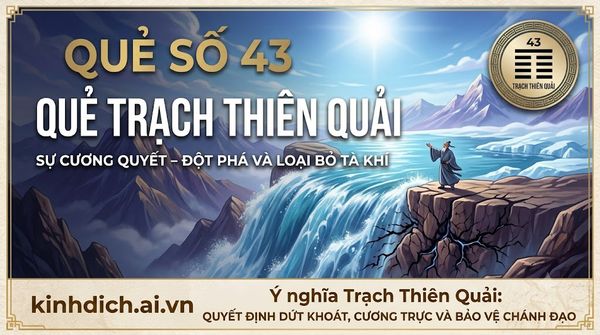 Quẻ Trạch Thiên Quải (43)