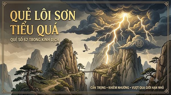 Quẻ Lôi Sơn Tiểu Quá (62)