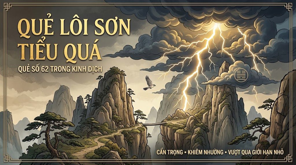 Quẻ Lôi Sơn Tiểu Quá (62)
