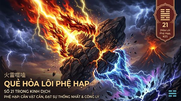 Quẻ Hỏa Lôi Phệ Hạp (21)