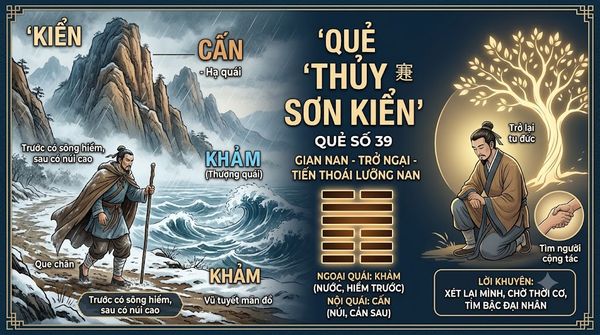 Quẻ Thủy Sơn Kiển (39)