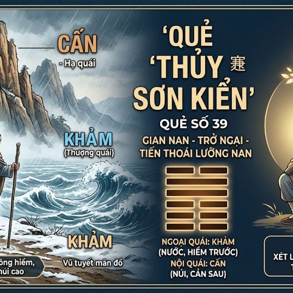 Quẻ Thủy Sơn Kiển (39)