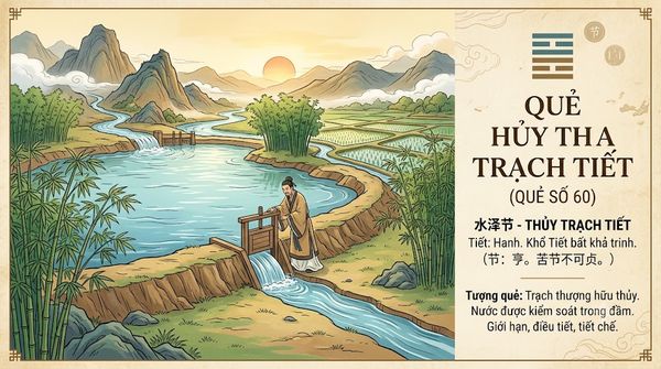 Quẻ Thủy Trạch Tiết (60)