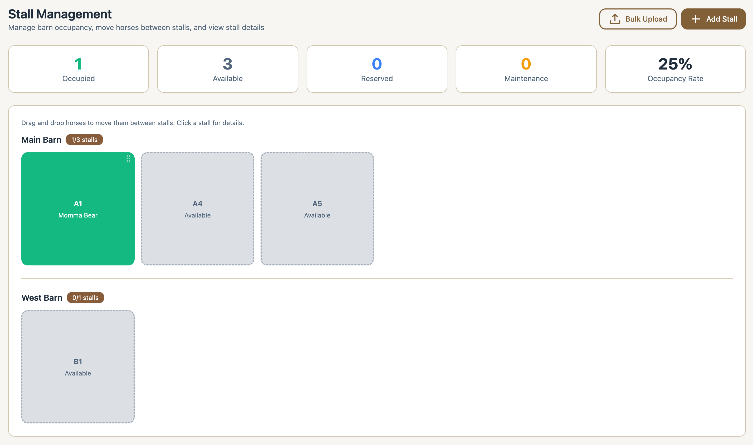 Horse Boarding Stall Management Software
