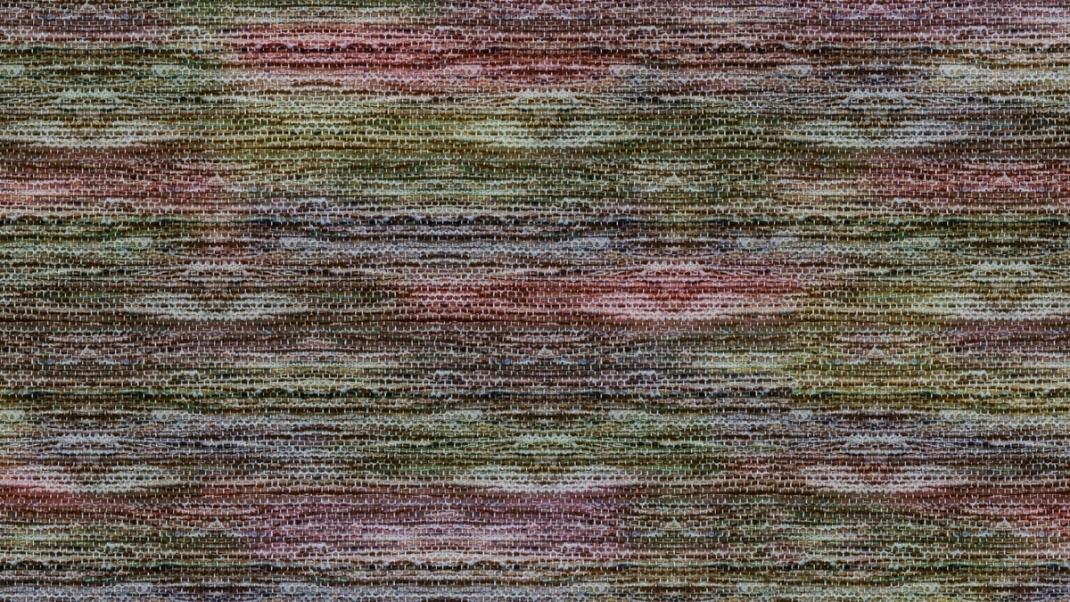 Multicolored wallpaper with large weave pattern