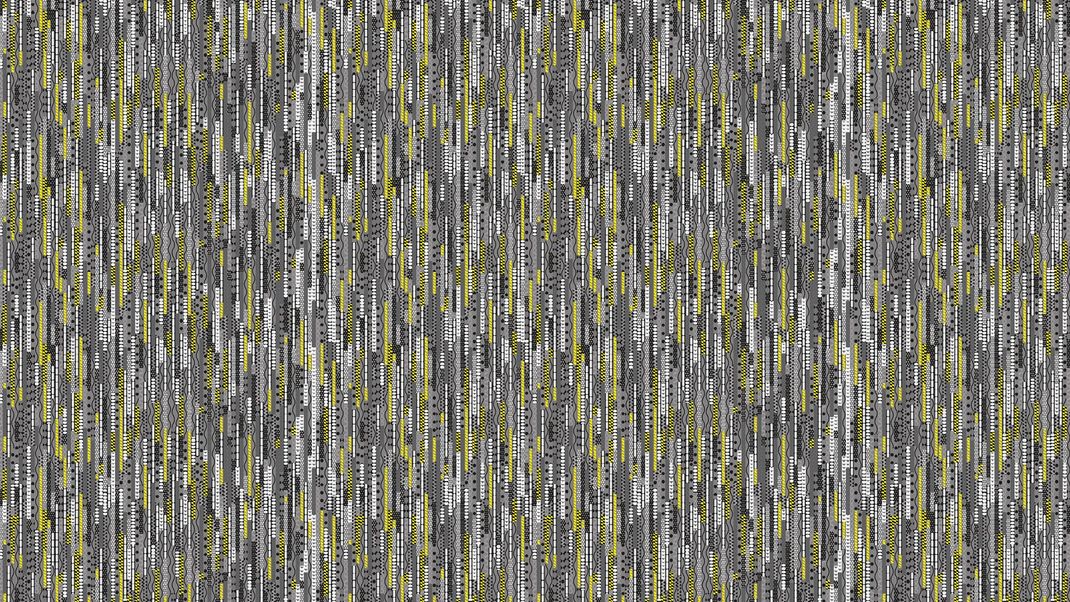 Wallpaper with vertical lines in yellow and black and white colors