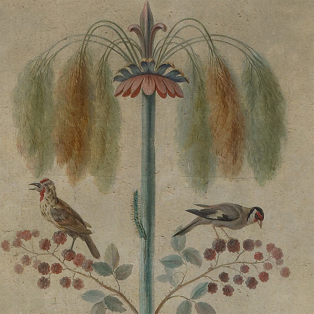 Paradise Lollipop: kleurrijk bloemenbehang voor een inspirerende woonkamer.