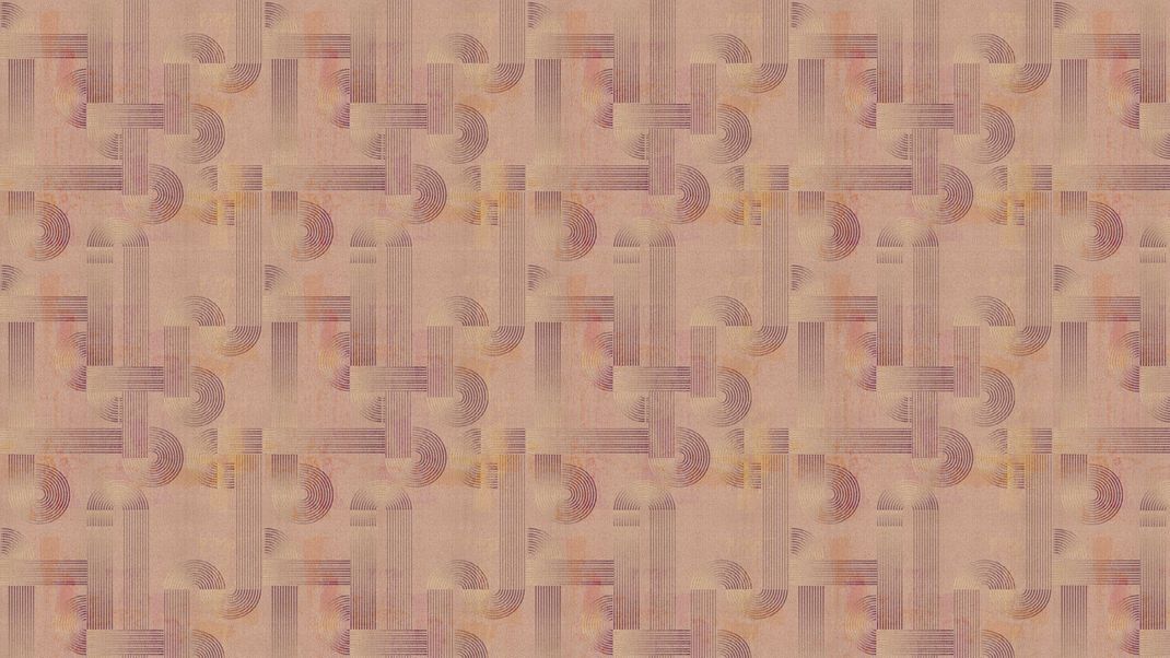 Pink purple retro wallpaper with round lines