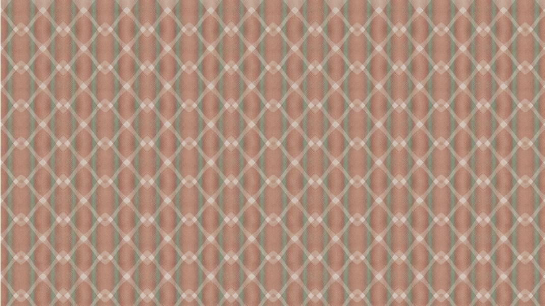 Red wallpaper with textile pattern