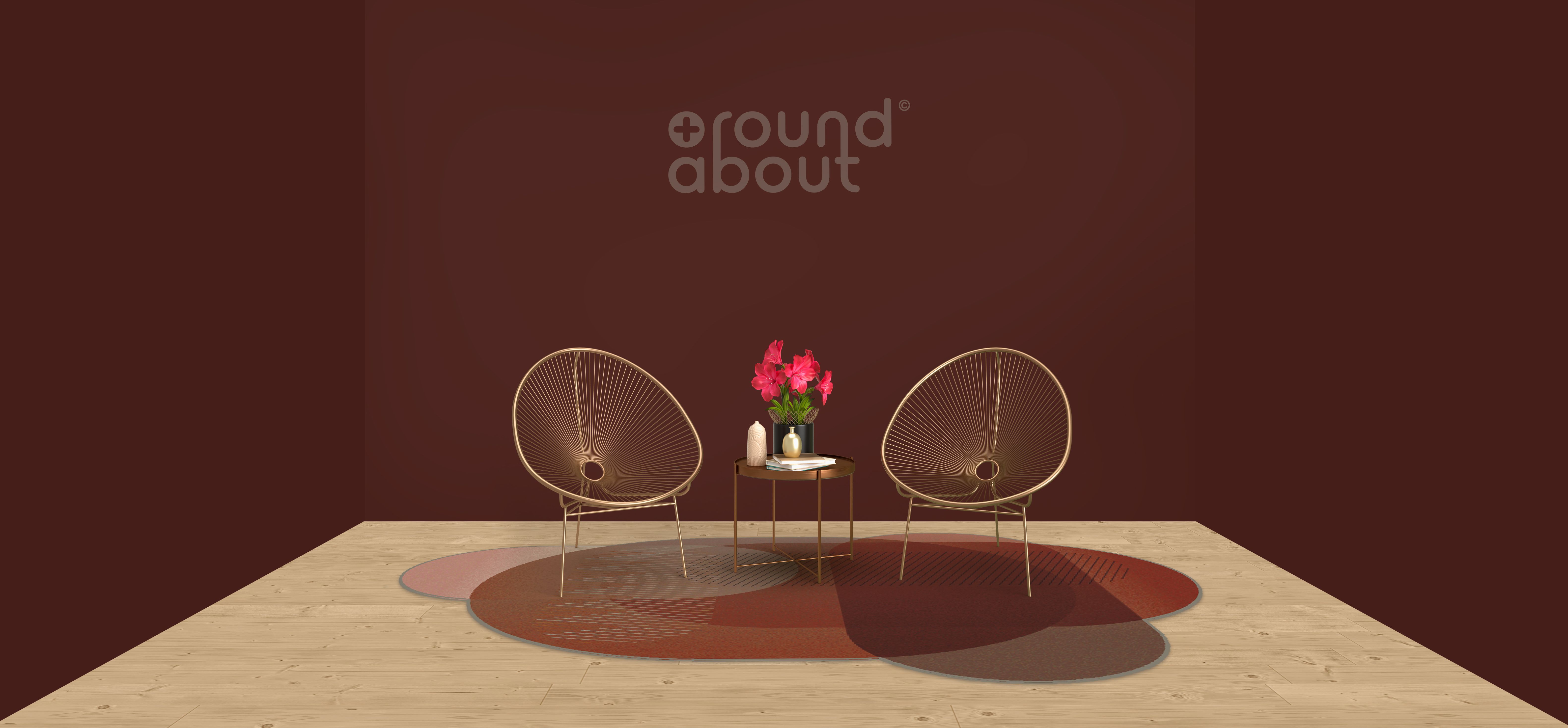 Round + about M1 Terracotta Pink Moodview