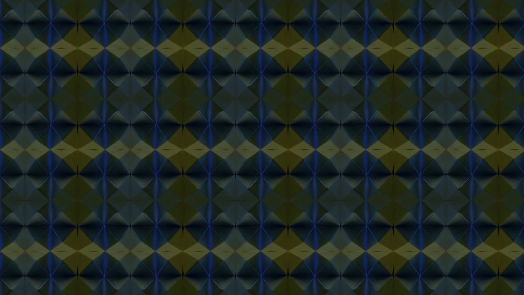 Dark blue wallpaper with diamond patterns