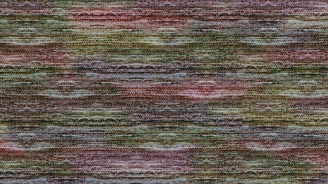 Multicolored wallpaper with large weave pattern