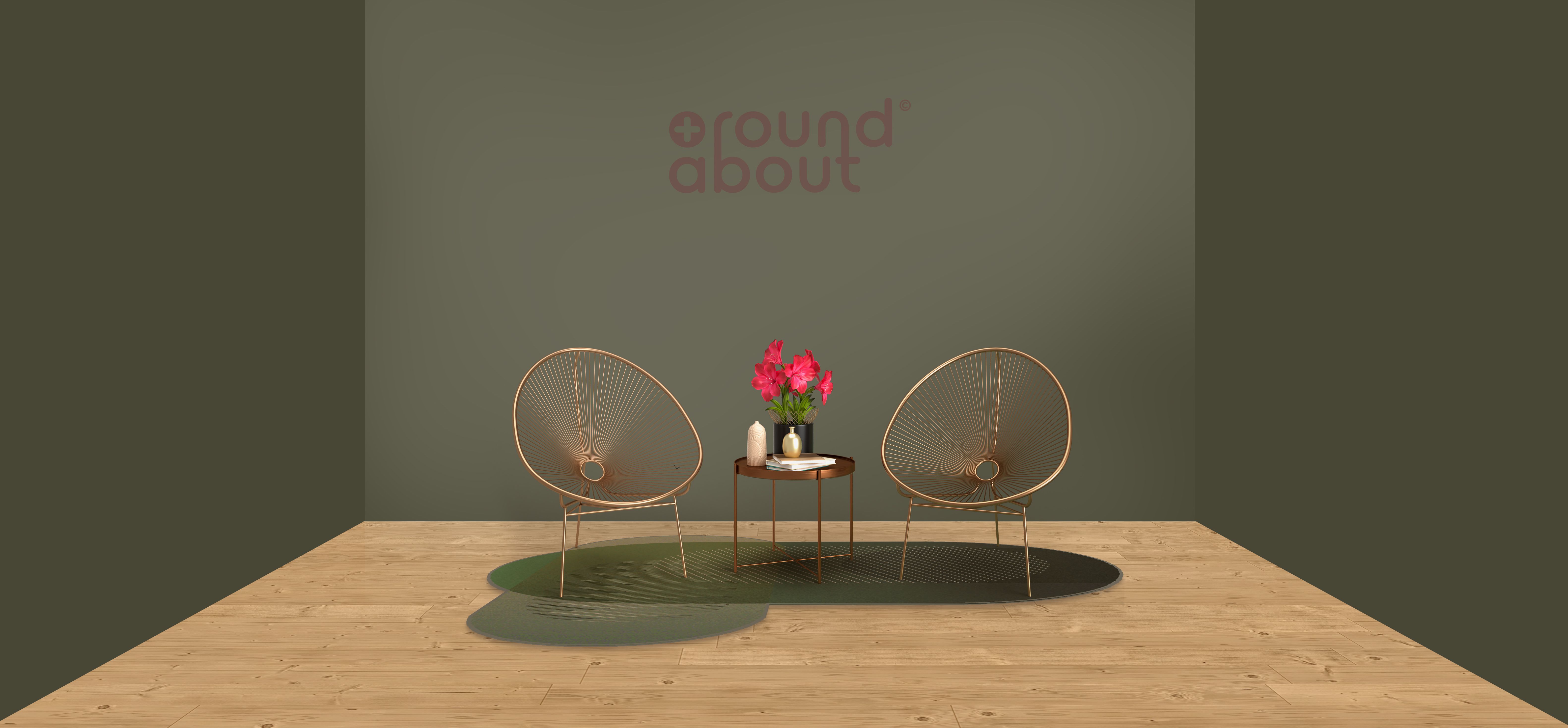 Round + about S1 Green Moss Moodview