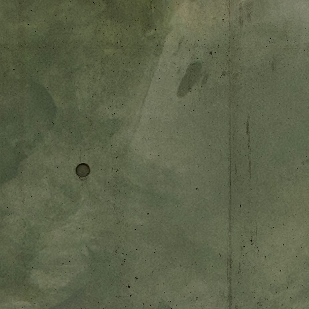 Green wallpaper with concrete and green streaks