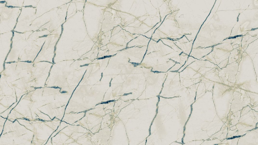 Taupe marble wallpaper with blue veins