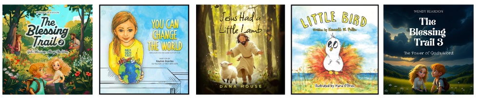 Children's book covers published by Spirit Media