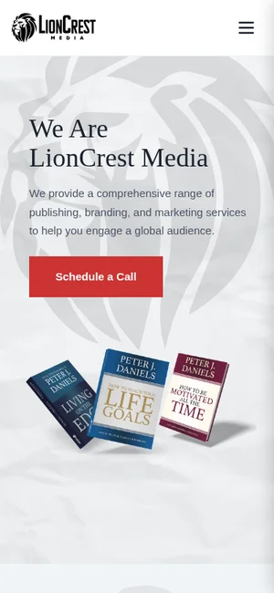 LionCrest Media mobile preview