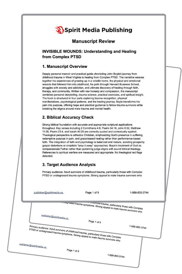 Sample Spirit Media Manuscript Review document