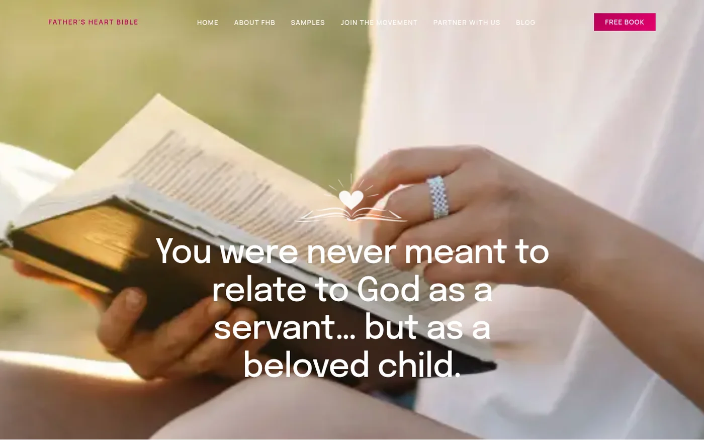 Father's Heart Bible desktop preview