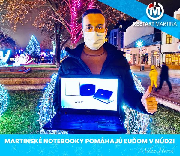 Rozdali sme 30 notebookov rodinám v núdzi