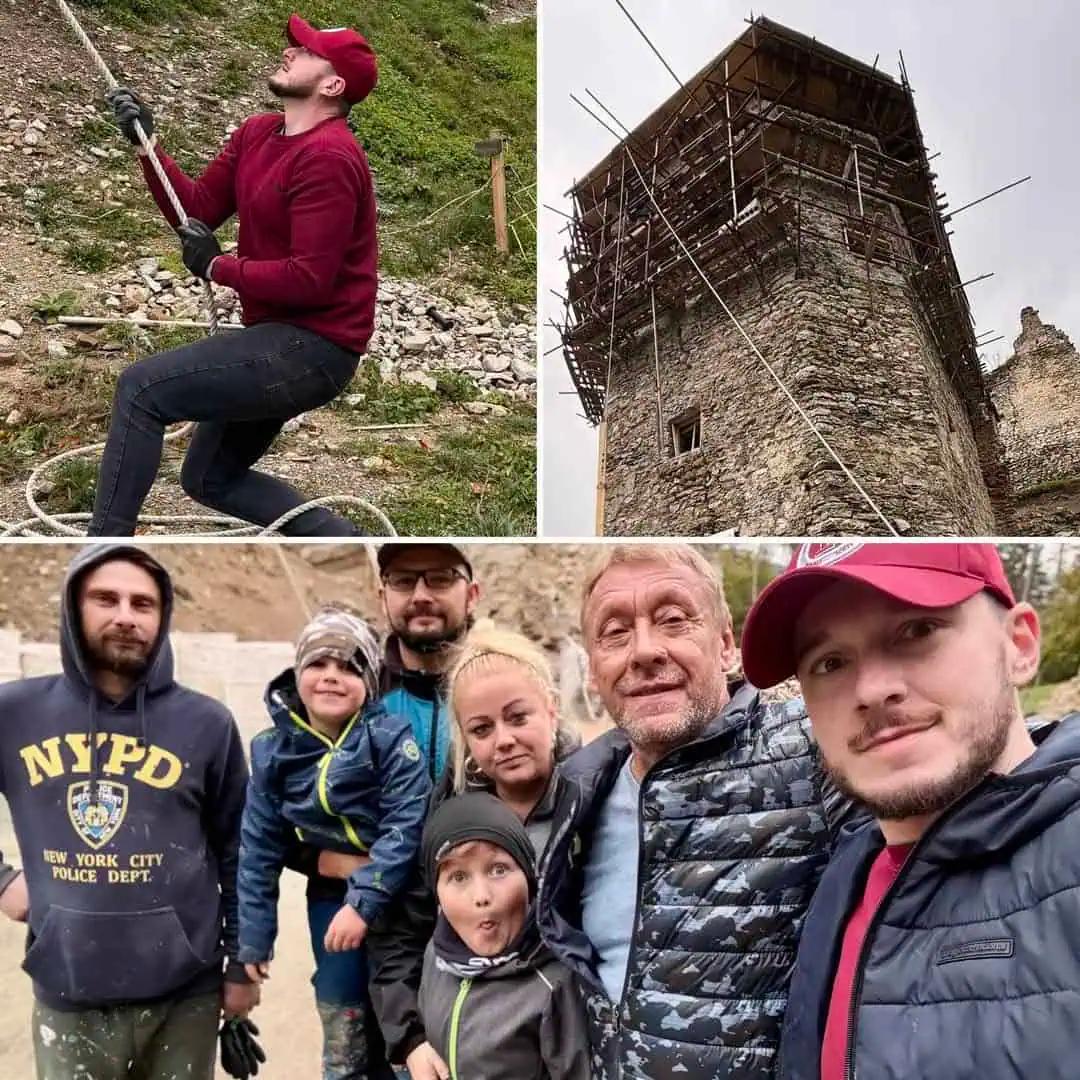 Opäť sme sa pridali k práci na rekonštrukcii hradu Sklabiňa