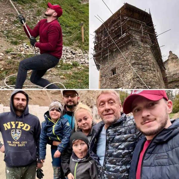 Opäť sme sa pridali k práci na rekonštrukcii hradu Sklabiňa