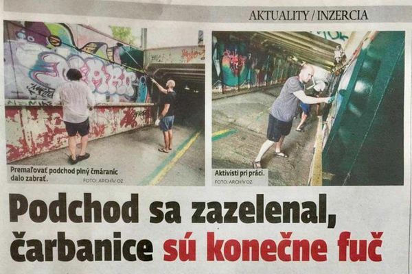 Premaľovanie podchodu v Košútoch