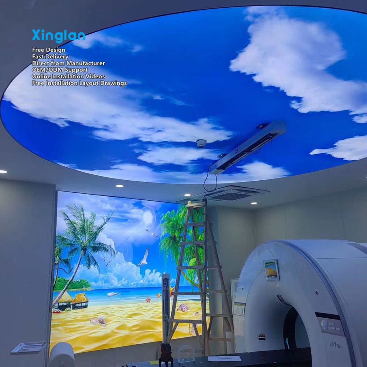 Hanging Rectangle Aluminum LED Lightbox Display Indoor High Brightness One-stop Service