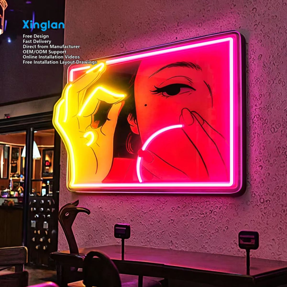 Custom UV Neon Sign,Neon Sign for Business Wall Decor,Neon Sign Light Manufacturer