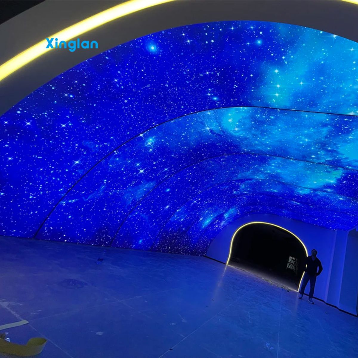 RGB Fabric Light Boxes, PVC Stretch Ceiling Film, Stretch Ceiling Film Ideal for Apparel and Beauty Retail Stores