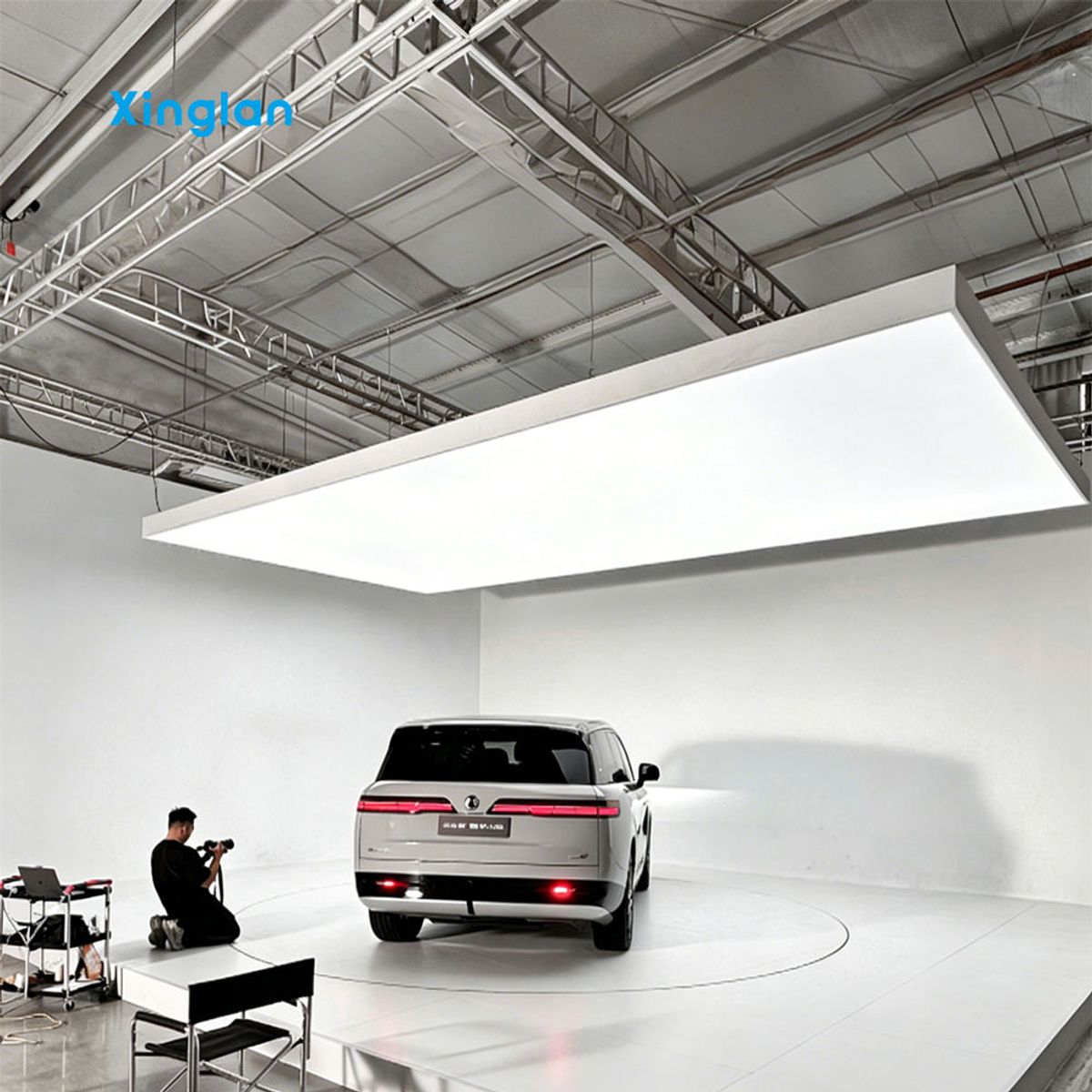 LED Soft Film Light Box Customizable Size Specification logo Suitable for Car Showrooms and Beauty Shops