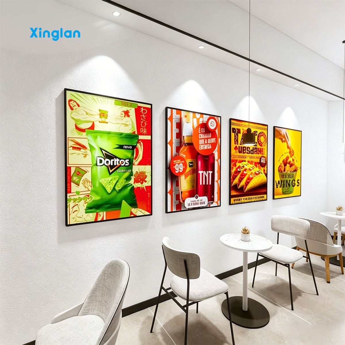 Backlit Lightbox Posters, Movie Posters, Restaurant Menus, LED Lightbox Displays, Slim Portable Ultra-thin Lightboxes