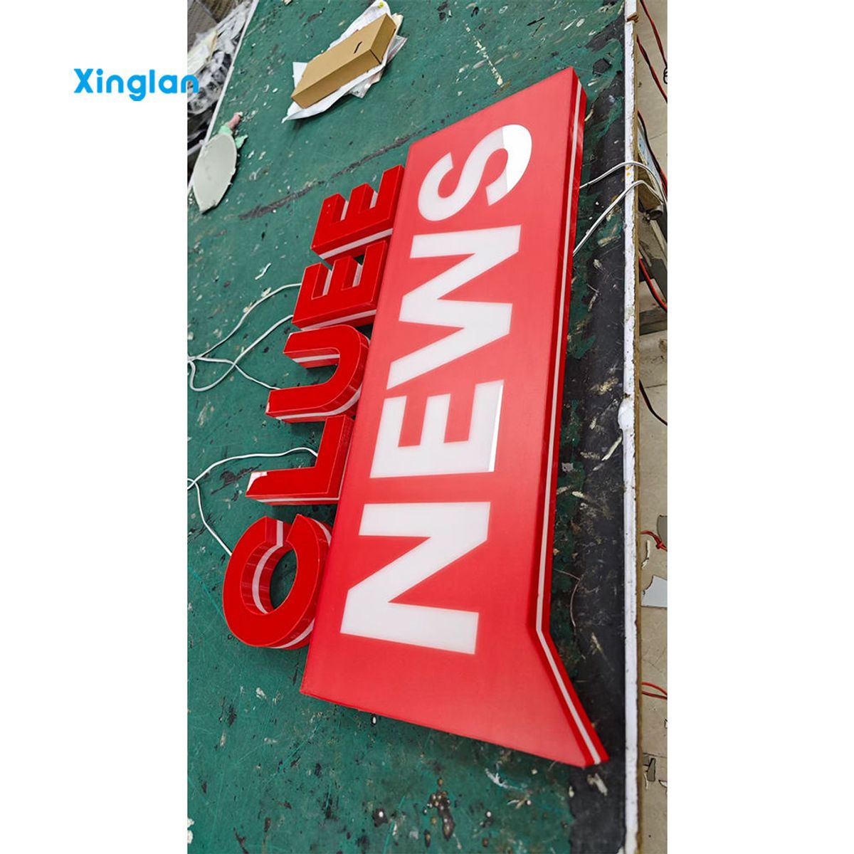 3D LED Illuminated Sign Custom Acrylic Metal Front Lit Letters Electronic Lighted Logo for Indoor & Outdoor Shop Display