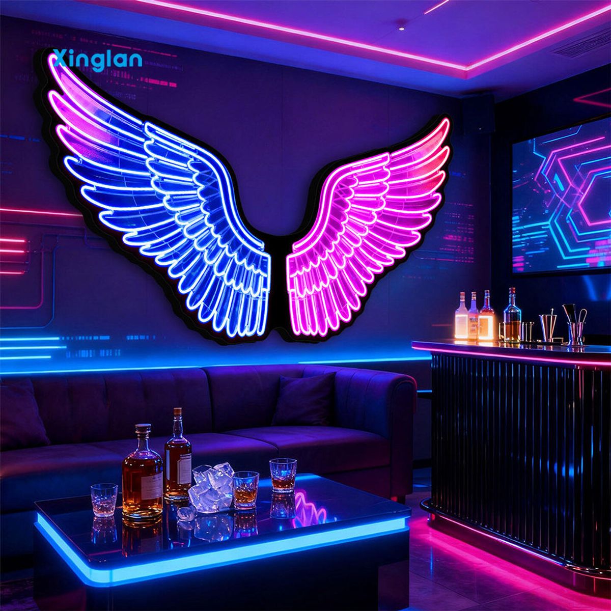 Custom 3D LED Neon Sign Flexible Neon Light Custom Logo Neon Letters Illuminated Shop Store Sign for Bar Cafe Home Wall Decor