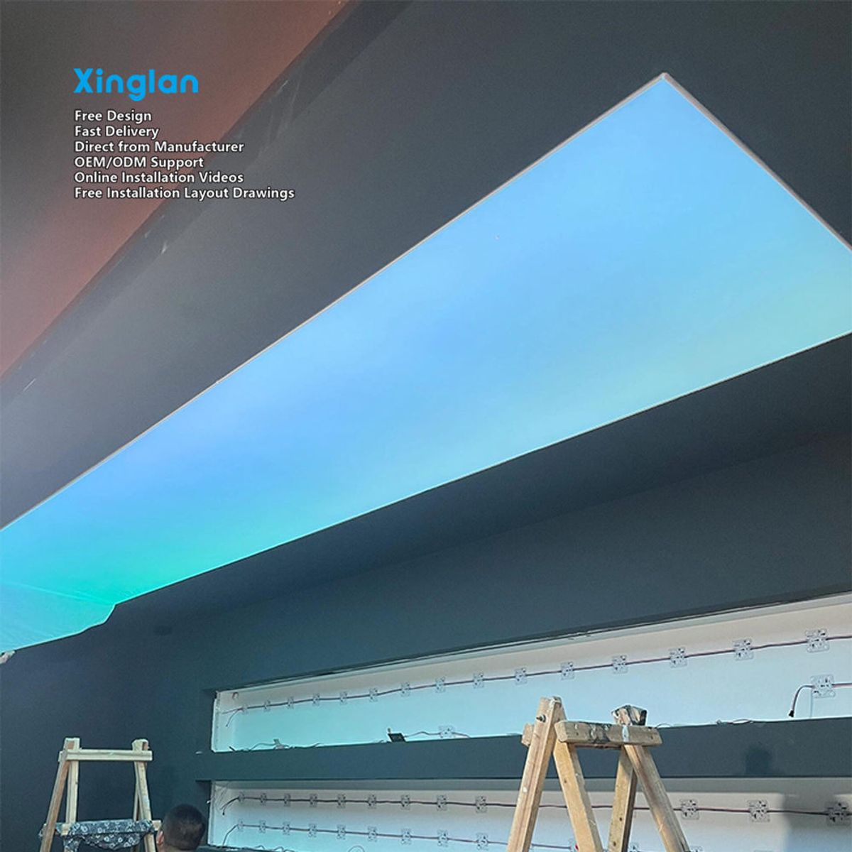 Stretch Fabric Ceilings | Stretch Ceiling Membranes | PVC Soft Membranes | RGB Light Boxes | Strong Ambiance