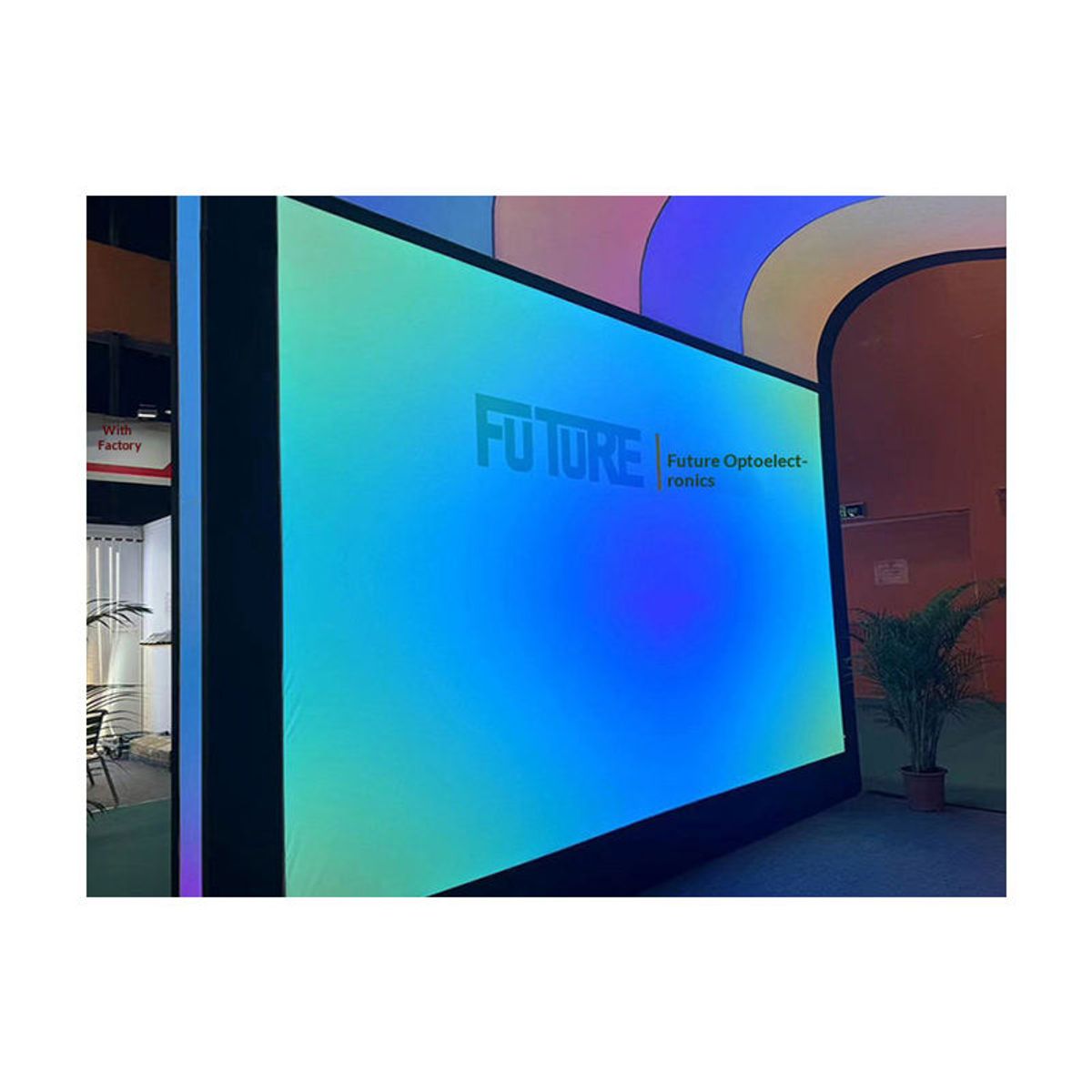 Dynamic Colorful Lightbox Sign Vertical Illuminated Display Panel Neon LED Dimmable Light Strip Sign