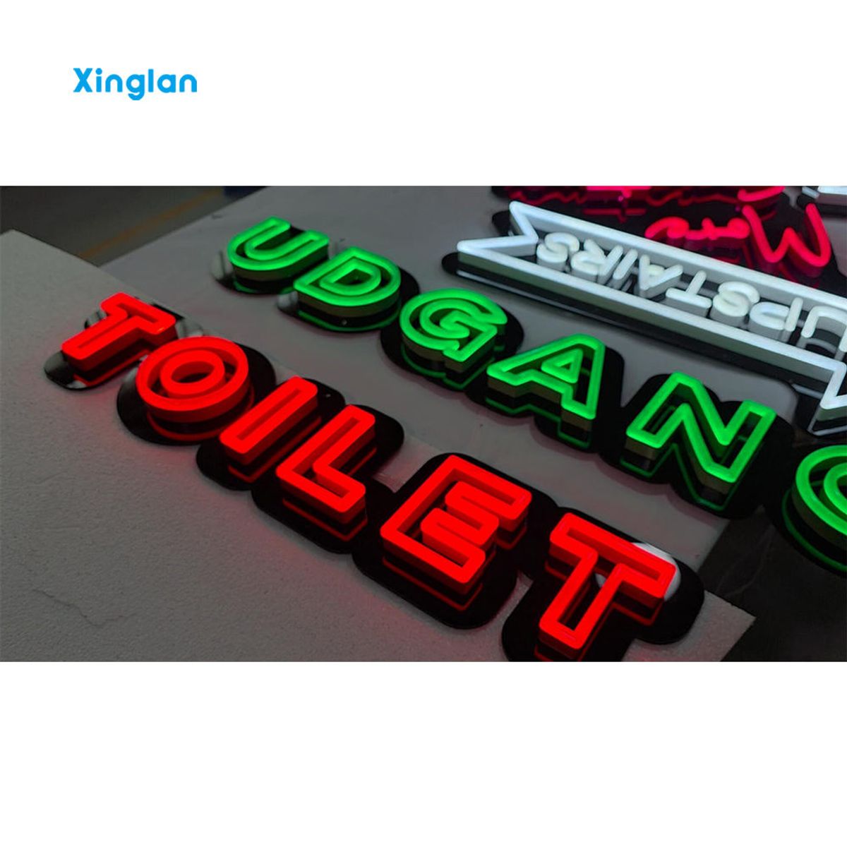 Custom Logo Led Neon Light 3D Neon Letters Led Illuminated Letters for Restaurant Cafe Shop Signage